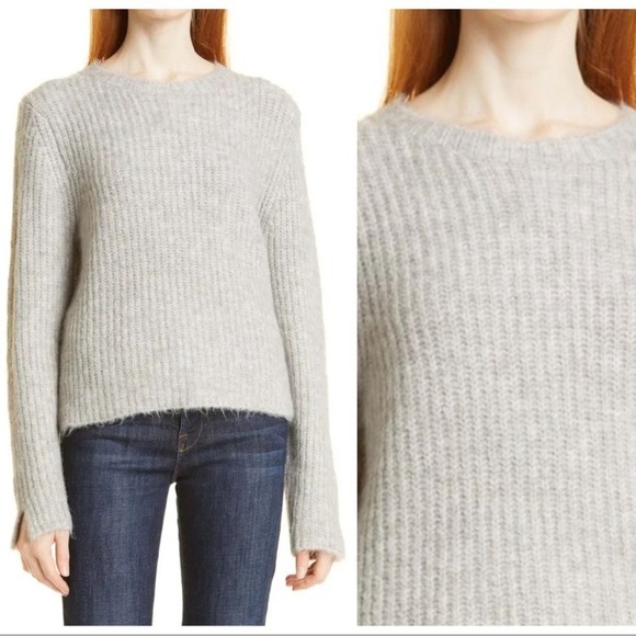 LINE THE LABEL Imogene Rib Crewneck Sweater L - Picture 2 of 9